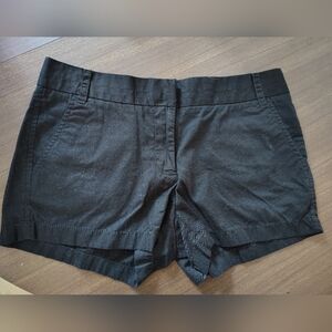 J Crew Black Chino Broken In Shorts Size 8
